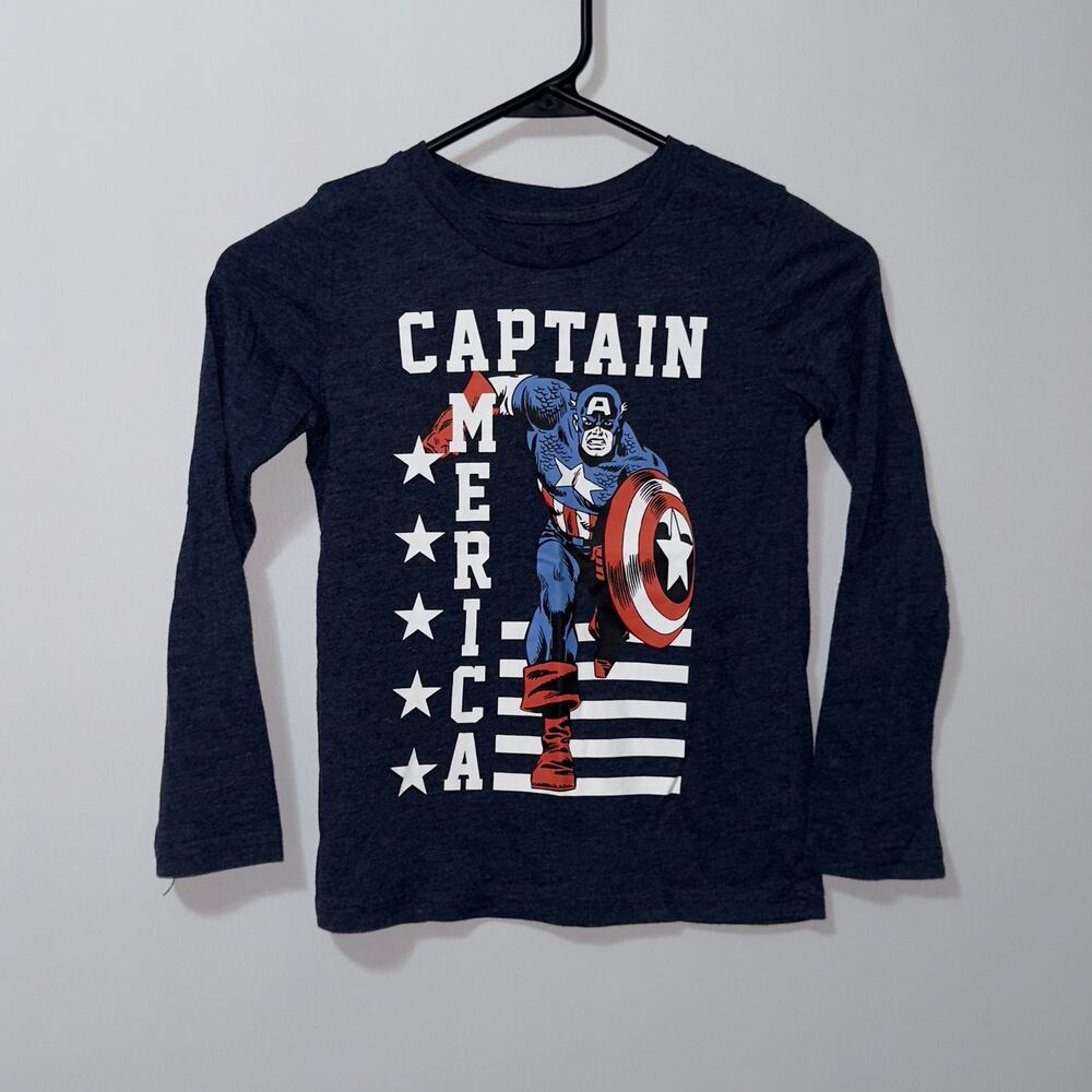 Jumping Beans Marvel Captain America Long Sleeve Shirt - Size 7